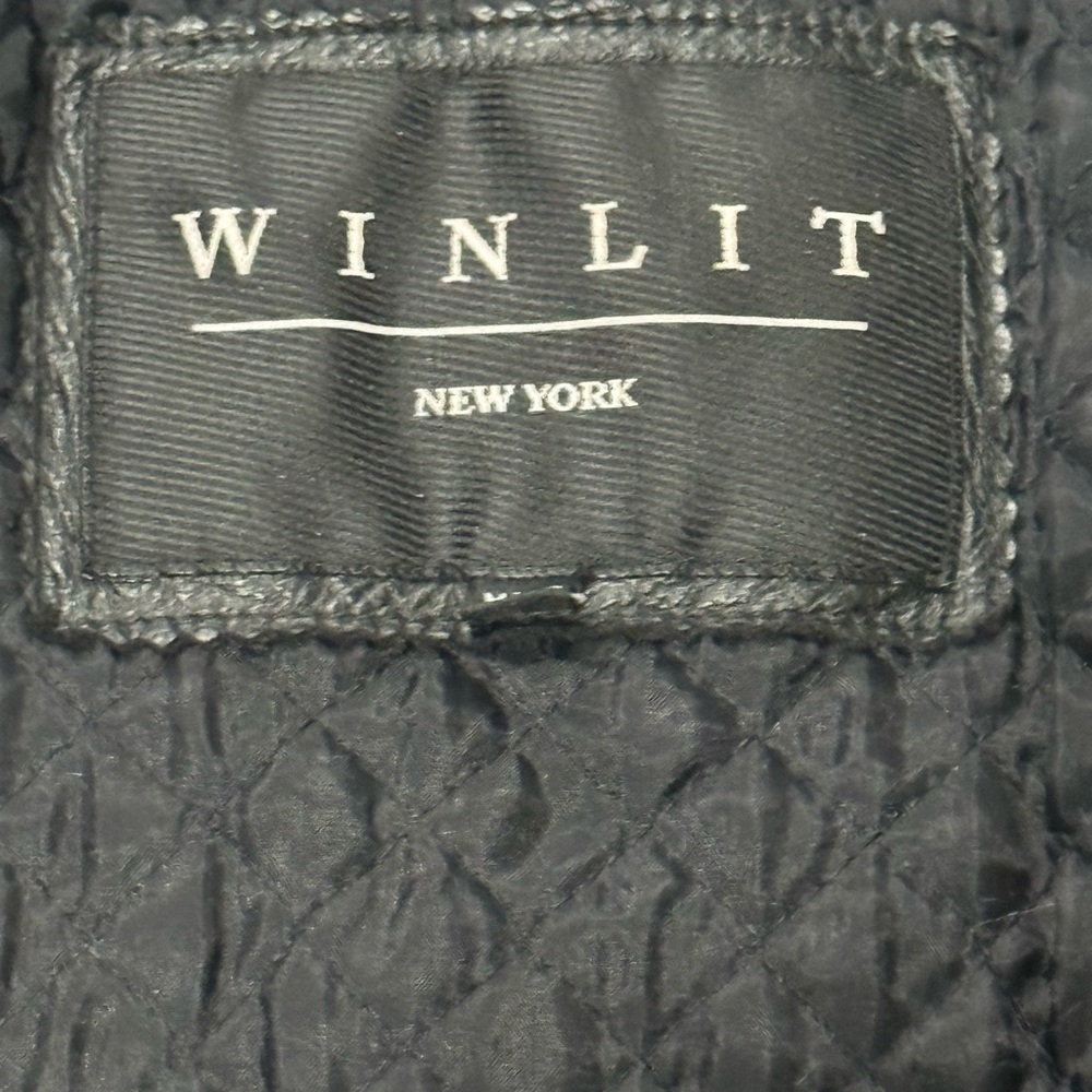 Vintage Winlit Black Leather Jacket - Picture 5 of 6